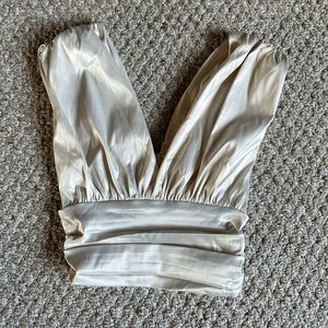 Fashion Nova satin crop top